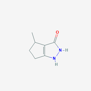 4-methyl-2H,4H,5H,6H-cyclopenta[c]pyrazol-3-ol