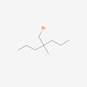 molecular formula C9H19Br B13168269 4-(Bromomethyl)-4-methylheptane 