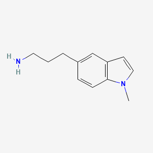 molecular formula C12H16N2 B13168276 3-(1-Methyl-1H-indol-5-YL)propan-1-amine 