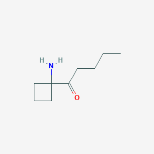 1-(1-Aminocyclobutyl)pentan-1-one