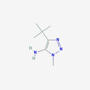 molecular formula C7H14N4 B13168340 4-tert-butyl-1-methyl-1H-1,2,3-triazol-5-amine 