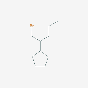 (1-Bromopentan-2-yl)cyclopentane