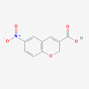 molecular formula C10H7NO5 B13168352 6-nitro-2H-chromene-3-carboxylic acid 