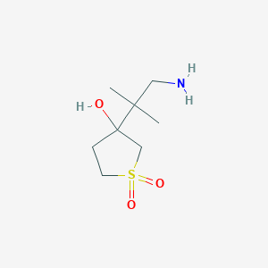 3-(1-Amino-2-methylpropan-2-yl)-3-hydroxytetrahydrothiophene 1,1-dioxide