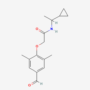 N-(1-cyclopropylethyl)-2-(4-formyl-2,6-dimethylphenoxy)acetamide