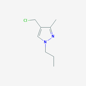 molecular formula C8H13ClN2 B13168364 4-(Chloromethyl)-3-methyl-1-propyl-1H-pyrazole 