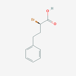 molecular formula C10H11BrO2 B13168380 (R)-2-Bromo-4-phenylbutanoicacid 