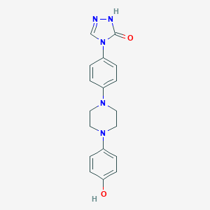 B131684 2,4-Dihydro-4-[4-[4-(4-hydroxyphenyl)-1-piperazinyl]phenyl]-3H-1,2,4-triazol-3-one CAS No. 79538-90-2