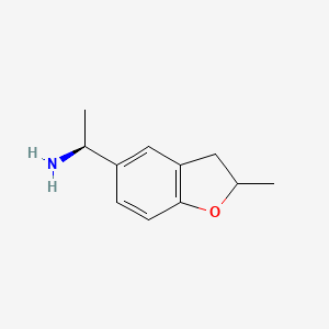 (1S)-1-(2-methyl-2,3-dihydro-1-benzofuran-5-yl)ethan-1-amine