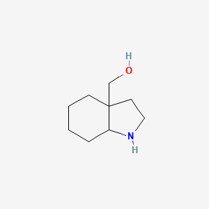 molecular formula C9H17NO B13168417 (Octahydro-1H-indol-3a-yl)methanol 