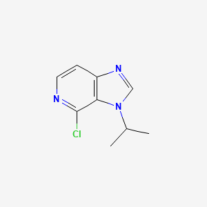 molecular formula C9H10ClN3 B13168425 4-Chloro-3-(propan-2-yl)-3H-imidazo[4,5-c]pyridine 