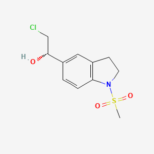 (1S)-2-chloro-1-[1-(methylsulfonyl)-2,3-dihydro-1H-indol-5-yl]ethanol