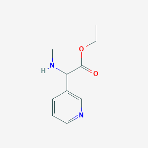 Ethyl 2-(methylamino)-2-(pyridin-3-yl)acetate