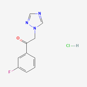 1-(3-fluorophenyl)-2-(1H-1,2,4-triazol-1-yl)ethan-1-one hydrochloride