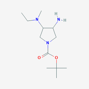 Tert-butyl 3-amino-4-[ethyl(methyl)amino]pyrrolidine-1-carboxylate