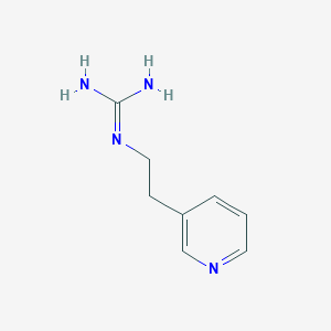 molecular formula C8H12N4 B13168540 1-[2-(Pyridin-3-yl)ethyl]guanidine 