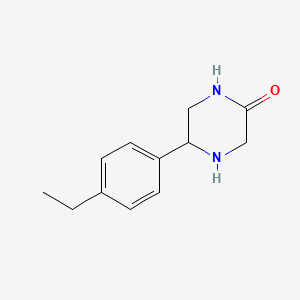 5-(4-Ethylphenyl)piperazin-2-one