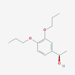 molecular formula C14H22O3 B13168560 (1R)-1-(3,4-dipropoxyphenyl)ethanol 