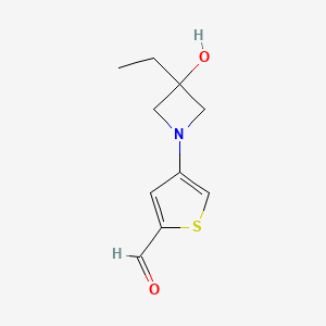 4-(3-Ethyl-3-hydroxyazetidin-1-yl)thiophene-2-carbaldehyde