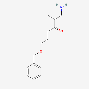 1-Amino-6-(benzyloxy)-2-methylhexan-3-one