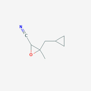 3-(Cyclopropylmethyl)-3-methyloxirane-2-carbonitrile