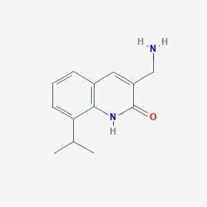 3-(Aminomethyl)-8-(propan-2-yl)-1,2-dihydroquinolin-2-one