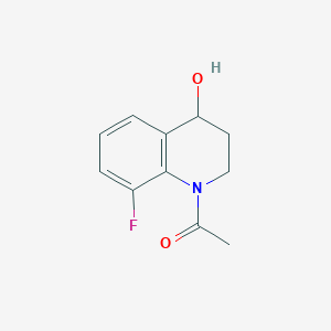 1-(8-Fluoro-4-hydroxy-1,2,3,4-tetrahydroquinolin-1-yl)ethan-1-one