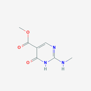 molecular formula C7H9N3O3 B13168660 Methyl 2-(methylamino)-6-oxo-1,6-dihydropyrimidine-5-carboxylate 