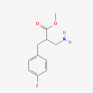 Methyl 3-amino-2-[(4-fluorophenyl)methyl]propanoate