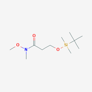 3-((tert-butyldimethylsilyl)oxy)-N-methoxy-N-methylpropanamide