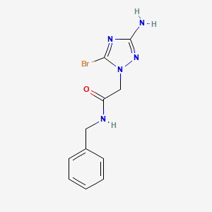 2-(3-Amino-5-bromo-1H-1,2,4-triazol-1-yl)-N-benzylacetamide