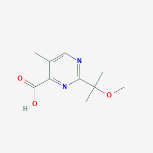 2-(2-Methoxypropan-2-yl)-5-methylpyrimidine-4-carboxylic acid