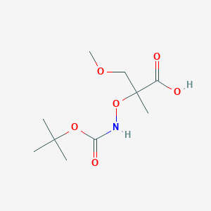 2-({[(Tert-butoxy)carbonyl]amino}oxy)-3-methoxy-2-methylpropanoic acid