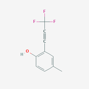 4-Methyl-2-(trifluoroprop-1-YN-1-YL)phenol