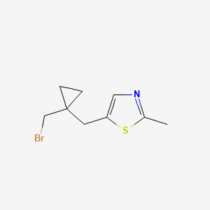 5-([1-(Bromomethyl)cyclopropyl]methyl)-2-methyl-1,3-thiazole