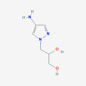 3-(4-amino-1H-pyrazol-1-yl)propane-1,2-diol