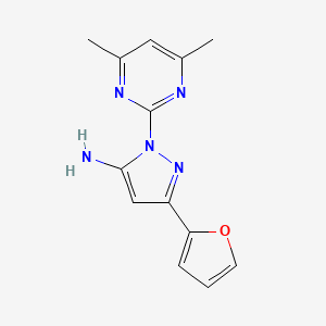 1-(4,6-dimethylpyrimidin-2-yl)-3-(2-furyl)-1H-pyrazol-5-amine