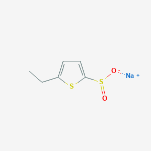 molecular formula C6H7NaO2S2 B13168842 Sodium 5-ethylthiophene-2-sulfinate 