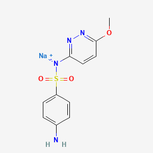 molecular formula C11H11N4NaO3S B1316886 Sodium sulfapyridazine CAS No. 2577-32-4
