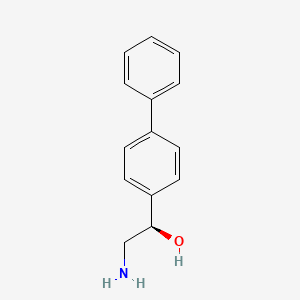 molecular formula C14H15NO B13168880 (R)-1-([1,1'-Biphenyl]-4-yl)-2-aminoethanol 