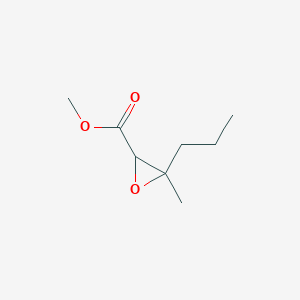 molecular formula C8H14O3 B13168888 Methyl 3-methyl-3-propyloxirane-2-carboxylate 