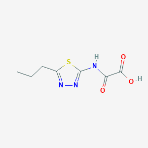 molecular formula C7H9N3O3S B1316893 氧代[(5-丙基-1,3,4-噻二唑-2-基)氨基]乙酸 CAS No. 83244-83-1