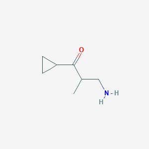 3-Amino-1-cyclopropyl-2-methylpropan-1-one