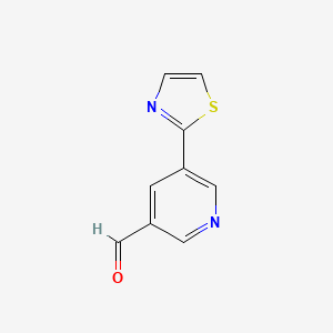 5-(1,3-Thiazol-2-yl)pyridine-3-carbaldehyde