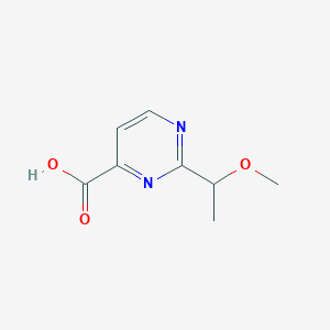 2-(1-Methoxyethyl)pyrimidine-4-carboxylic acid