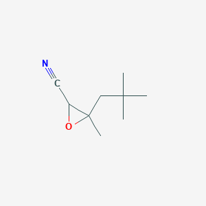 3-(2,2-Dimethylpropyl)-3-methyloxirane-2-carbonitrile