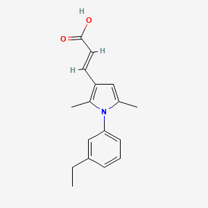 (2E)-3-[1-(3-ethylphenyl)-2,5-dimethyl-1H-pyrrol-3-yl]acrylic acid