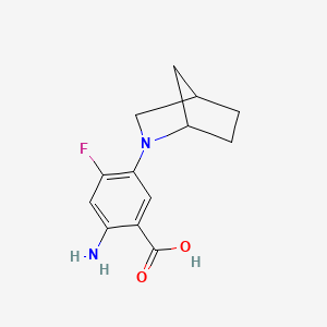 2-Amino-5-{2-azabicyclo[2.2.1]heptan-2-yl}-4-fluorobenzoic acid