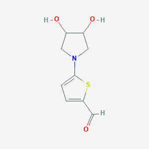 5-(3,4-Dihydroxypyrrolidin-1-yl)thiophene-2-carbaldehyde