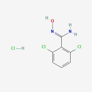 molecular formula C7H7Cl3N2O B13169069 2,6-Dichlorobenzamidoxime hydrochloride CAS No. 2595-52-0